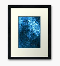 Balance of Blue Confusion Framed Print