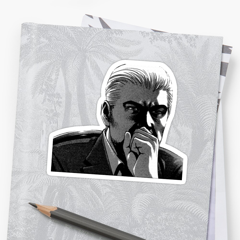 Prison School Principal Meme Face Transparent Background Stickers