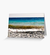 layer-cake-colors of the Mediterranean sea Greeting Card