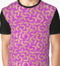 Fancy Gold Brush Pattern Graphic T-Shirt