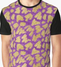 Fancy Gold Brush Pattern Graphic T-Shirt