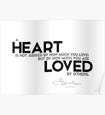heart: how much you are loved by others - l. frank baum Poster