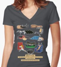 Greyhound Glossar: Bed Fail. Ein Redbubble exklusives Design Tailliertes T-Shirt mit V-Ausschnitt
