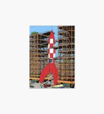 Tintin rocket Art Board