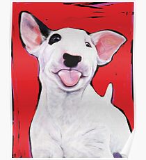 Bull Terrier Puppy Poster