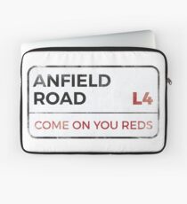 Liverpool "Come on you reds" street sign - Liverpool wall art - Liverpool posters - Liverpool accessories Laptop Sleeve
