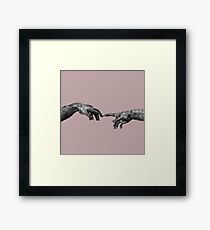 The Creation of Adam - {Connection} Framed Print