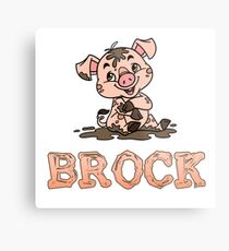 Brock Piggy Metal Print