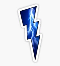 Blue Lightning Sticker