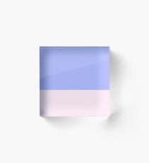 Blue and Pink Color Block Acrylic Block