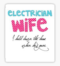 electrician wife Sticker
