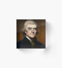 Portrait of Thomas Jefferson Acrylic Block