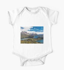 Mountains and lake Nahuel Huapi (Patagonia - Argentina) One Piece - Short Sleeve