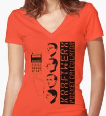 KRAFTWERK - POCKET CALCULATOR Women's Fitted V-Neck T-Shirt