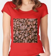 Coffee grains Women's Fitted Scoop T-Shirt