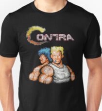 Contra Vintage Heros Pixels Unisex T-Shirt