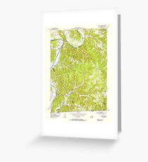 USGS TOPO Map Kentucky KY Blacks Ferry 708187 1954 24000 Greeting Card