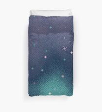 Funda nórdica Lila y Aqua Pixel Galaxy