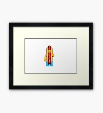 LEGO Hotdog Guy Framed Print