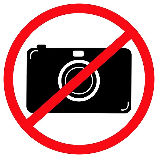 "NO CAMERAS ALLOWED sign. " Poster by VadimFromm Redbubble