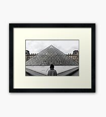 Mit Blick auf den Louvre. Gerahmtes Wandbild
