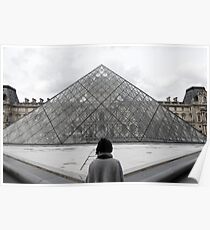 Looking towards the Louvre. Poster