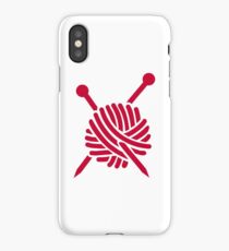 Knitting wool iPhone Case