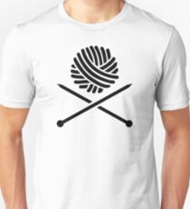 Knitting wool needles Unisex T-Shirt