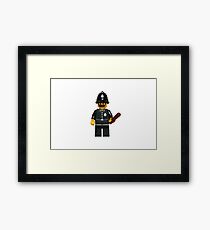 LEGO Police Constable Framed Print