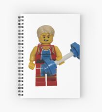 LEGO Weightlifter Spiral Notebook