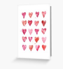Hearts all over Grußkarte