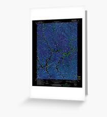 USGS TOPO Map Kentucky KY Blaine 708190 1953 24000 Inverted Greeting Card