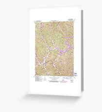 USGS TOPO Map Kentucky KY Blaine 708190 1953 24000 Greeting Card