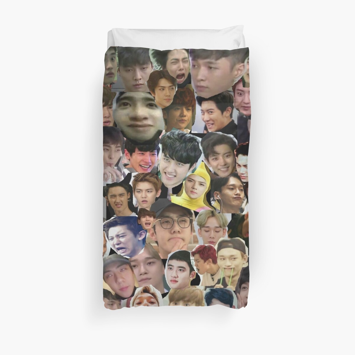 EXO Meme Face Collage Duvet Covers By Kpop Channel Redbubble