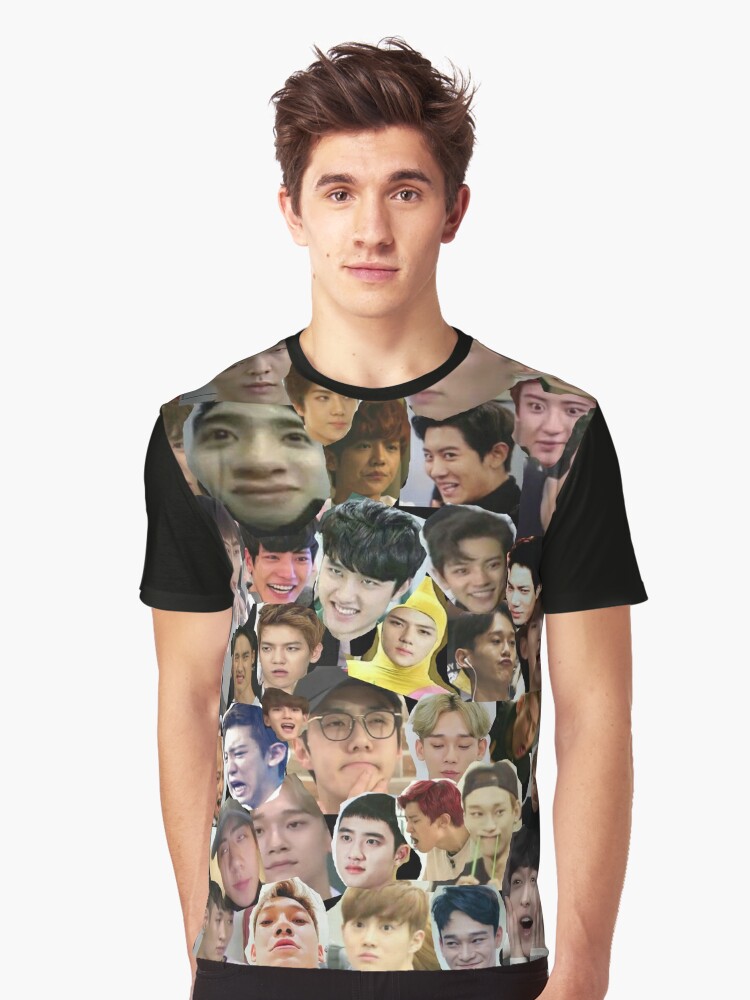  EXO  Meme  Face Collage T shirt by kpop channel Redbubble