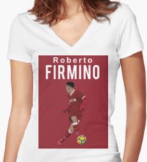 Roberto Firmino - Liverpool Women's Fitted V-Neck T-Shirt