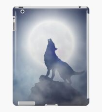 Vinilo o funda para iPad Lobo aullando