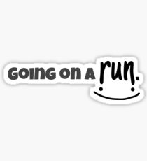 Going on a Run Sticker