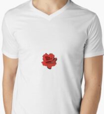 red rose Men's V-Neck T-Shirt