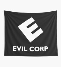 Evil Corp ~ White Wall Tapestry