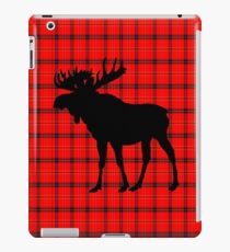 Moose: Rustic Red Plaid iPad Case/Skin