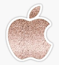 Apple rose gold glitter Sticker