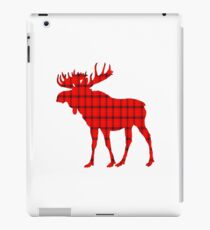 Moose: Rustic Red Plaid iPad Case/Skin