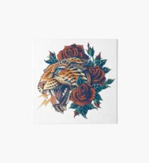 Verzierter Leopard (Farbversion) Galeriedruck