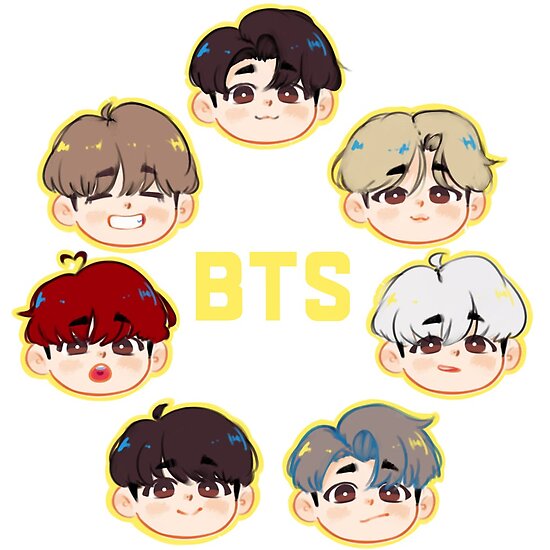 Poster « BTS Chibis », par p0zuda | Redbubble