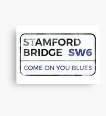 Chelsea "Come on you blues" street sign - Chelsea wall art - Chelsea posters - Chelsea accessories Canvas Print