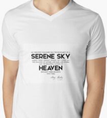 serene sky, heaven - mary shelley Men's V-Neck T-Shirt