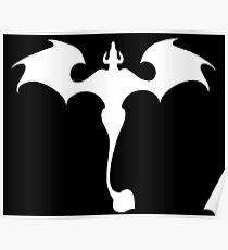 Dragon in flight - w Poster