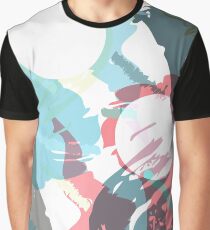 Brush Stroke Pattern with Circles Graphic T-Shirt