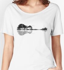 Camiseta ancha para mujer Naturaleza Guitarra